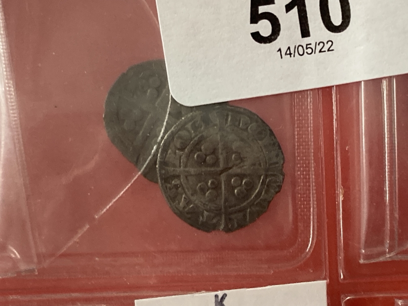 The Wexcombe Collection: Hammered silver pennies, Edward I long cross London x 3, Edward IV half - Image 3 of 5