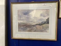 Patrick Nairne: Watercolour, 'Ryde Pier from Fishbourne' signed with initials lower left and dated