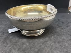 Hallmarked silver bon bon dish with gadroon pattern hallmarked Birmingham 1868. Weight 5oz.