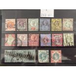 GB Stamps: Queen Victoria, 1887-1900 Jubilee issue, used SG197 ½d vermilion to SG214 1/- green and