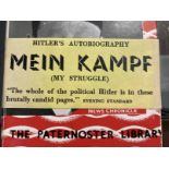 Books: My Struggle (Mein Kampf) 1938 English edition published by the Paternoster Library (Hurst &