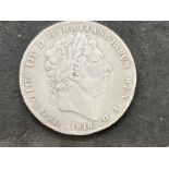 Coins: George III silver 1818 Crown.