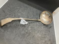 Hallmarked Silver: Soup ladle hallmarked Sheffield. Weight 9.93oz.