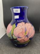 Moorcroft large clematis vase c1950-86 signed in green and with impressed marks. 9½ins.