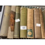 Books: Collection of antique books including Nelson and his Captains by W.H. Fitchett, Comic Latin