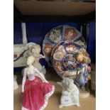 Ceramics: Royal Doulton figure Fiona HN2694, Coalport figures, the Ascot lady and age of elegance,