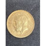 Gold Coins: Bullion, GB George V half Sovereign 1914.