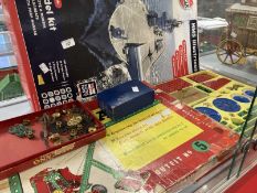 Toys: Construction kits, 1960s Meccano Outfit No. 5, boxed (repaired), Gears Outfit B, boxed (