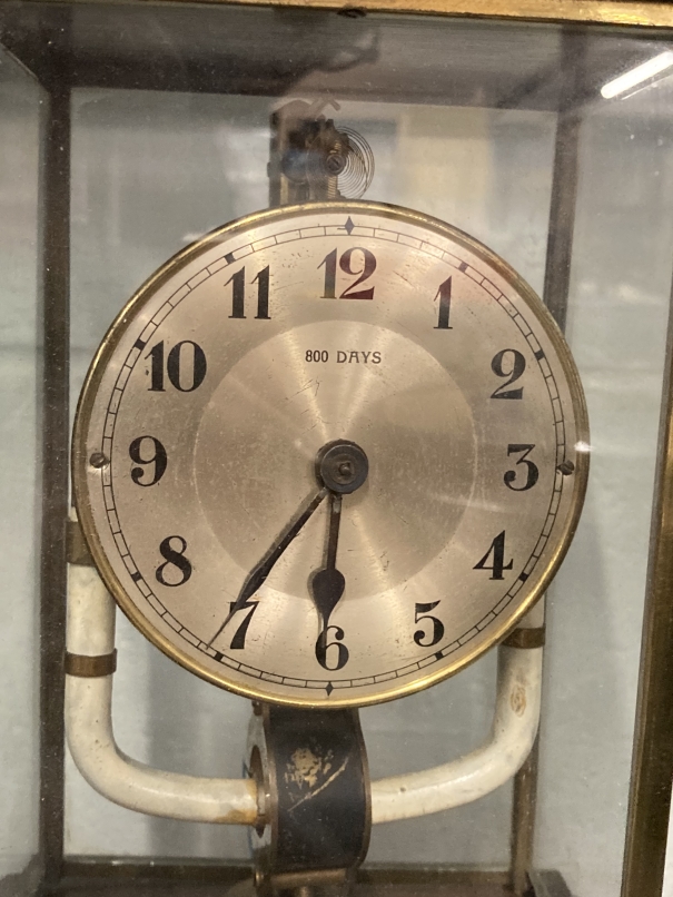 Clocks: Bulle 800 day electro magnetic mantel clock, cased. 10ins. - Image 2 of 2