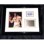 Showbusiness/Rock and Roll/Music/Icons Elvis Presley Original 'NOW ON TOUR' ELVIS APRIL, 1972 (Blue)