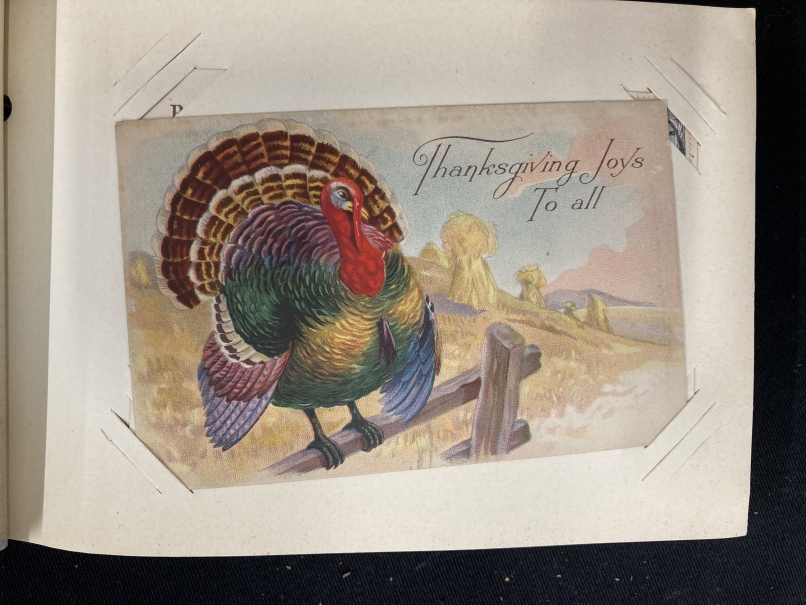 Postcards/Greeting Cards: Edwardian album containing 228 horticultural themed birthday greeting - Image 3 of 7