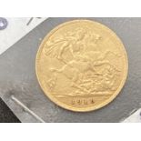 Gold Coins: Half Sovereign Edward VII 1910.