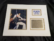 Showbusiness/Rock and Roll/Music/Icons: Elvis Presley Original 'ON TOUR' BUILDING PERSONNEL (Blue)