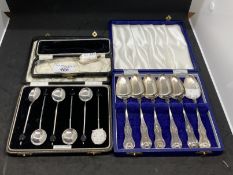 Hallmarked Georgian Silver: Set of six teaspoons hallmarked Edinburgh 1818, made by Donald McDonald.