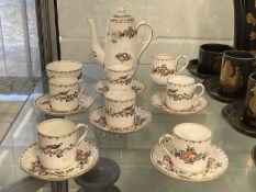 Early 20th cent. Crown Staffordshire chintz pattern coffee set. (16 pieces)