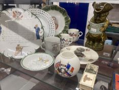 World War One & Two Ceramics: Elizabeth Muriel Cambie, Lord Kitchener x 2, Churchill and Roosevelt