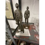 20th cent. Art: Cold cast statues, Peter Hicks of Seend, Wiltshire. Limited edition 150 of 250, 'Man