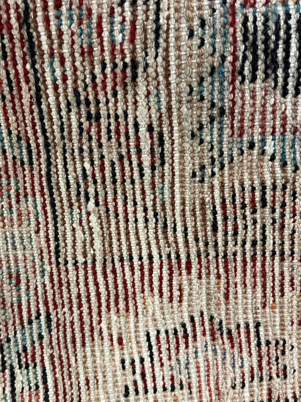 Carpets: 20th cent. Iranian rug predominantly red with central panel of flowers. 82ins. x 50ins. - Image 2 of 2