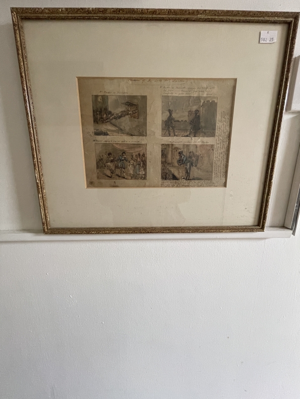 18th cent. Pen and ink and wash architectural study of a rotunda, Taraval Ecole de XVIII Siecle - Image 3 of 5