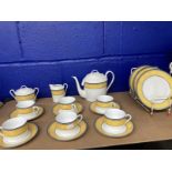 20th cent. Ceramics: Porcelain tea set Philippe Deshoulieres Porcelaine De Limoges France,