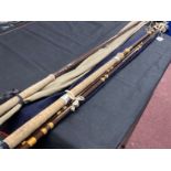 Angling/Fishing Equipment: Fishing rods, Hardy 12ft Matchmaker, three piece glass fibre, float