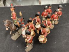 Toys: Elastolin, German made large scale model soldiers, comprising one Mounted Officer, one