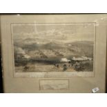 Militaria: 19th cent. Tinted lithograph Colnaghni's authentic series showing The Charge of The Light