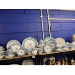 Wedgwood Florentine bone china W2714 dinner/tea/coffee service comprising dinner plates x 10,