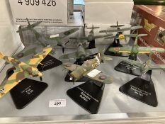 Toys: Display models, eight Atlas editions diecast aircraft including De-Havilland Mosquito, Fiat