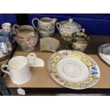Collectables/English Ceramics: William Stockton jug, Sunderland lustre jug, Masons ironstone mug,