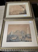 19th cent. Aquatints set of four Indian subjects published by Edward Orme in 1804, a view of Mount
