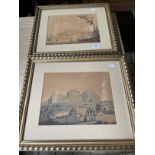 19th cent. Aquatints set of four Indian subjects published by Edward Orme in 1804, a view of Mount