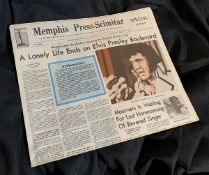 Showbusiness/Rock and Roll/Music/Icons: Original Special Edition of the Memphis Press Scimeter dated