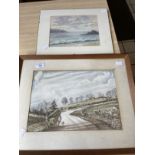 F. H. Ayton: 20th cent. Watercolour on paper pastoral scene, signed bottom right, framed and glazed.