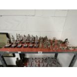 Models/Figures: Selection of white metal figures of British Army soldiers from various regiments.