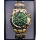 Art/Rolex: Paul Oz "Timeless" is an Impasto oil on board and depicts one of the most iconic