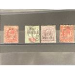Stamps: Edward VII, Departmental Officials, O37 Office of Works 1d red, O75 GOVT Parcels 2d yellow/
