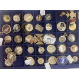 Edwardian pendant lockets containing family photographs, notable people, military figures etc.