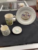 Sporting Ceramic Collectables: Printed mug Sydney Barnes, Warwickshire Lancashires 1894-1930