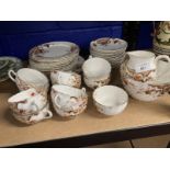 Early 20th cent. English porcelain part tea set. (37 pieces)