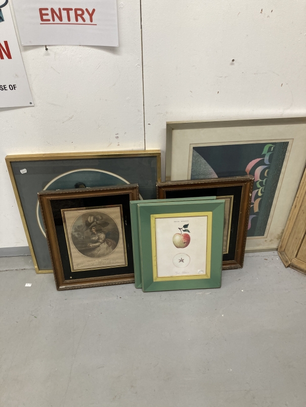 Douglas E West (1931 - ) a print 'Straight down the middle' given out in the Des Lynam golf