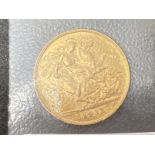 Gold oins: Half Sovereign George V 1912.