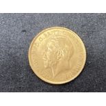 Coins: Gold Half Sovereign George V 1912.