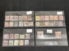 Stamps: Surface printed issues from 1855-1901 1d - 5/- not all represented but most are, including