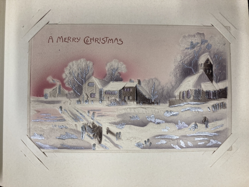 Postcards/Greeting Cards: Edwardian album containing 228 horticultural themed birthday greeting - Image 5 of 7