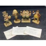 20th cent. Ceramics: Guinness, the Mad Hatter, Sam Weller, the Wellington Boot, three with
