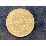 Coins: Gold Sovereign George V 1914