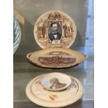 Collectable Ceramics: Louis Pasteur transfer printed plate, Glasgow Exhibition plate 1901, Major