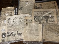 Ephemera: Newspapers - "Daily Express" November 1918, November 2nd 1918, "The Daily Mail" January