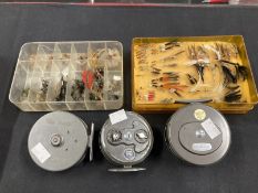 Angling/Fishing Equipment: Centre pin reels, 'The Gordon'' 3½ins by Sharpes of Aberdeen, 'Remfly'